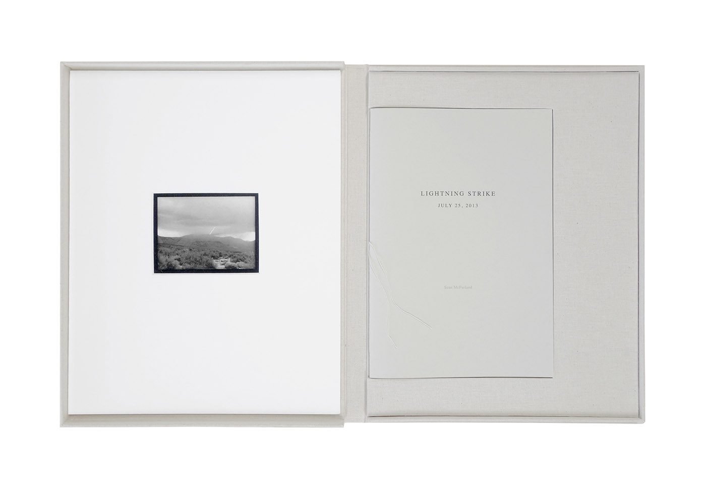 Sean McFarland, Lightning Strike – July 25, 2013, artist book and box set